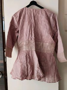 Pink Embroidered Top/Shrugs for festive