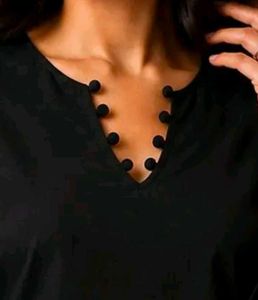 Elegant Black Corset Kurti