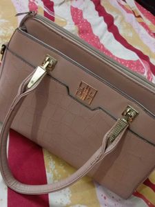 Chic Faux Croc Shoulder Bag