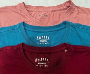 3 Graphic Print T-Shirts