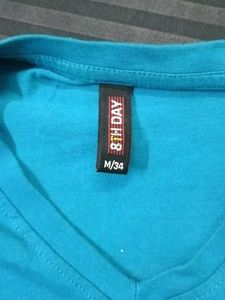 Men's Blue Graphic T-Shirt