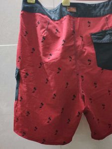 Vans Red Palm Tree Board Shorts