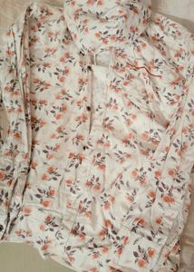Floral Print Button-Up Shirt