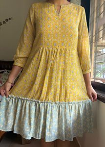 Yellow Floral Dress