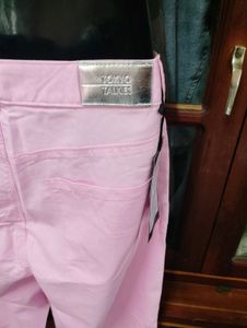 Tokyo Talkies Pink Wide Leg Jeans