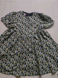 Charming Floral Print Dress
