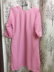 Pink Embroidered Kurta