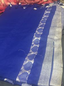 Navy Blue Handloom Saree
