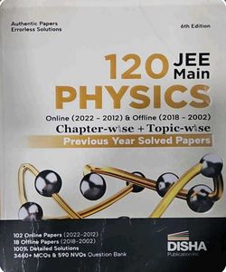 JEE Main Physics, Chemistry &amp; Maths Solved Papers