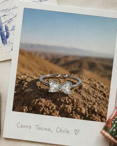 Cute Bow Diamond Ring