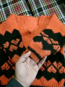Unique Patterned Knit Sweater