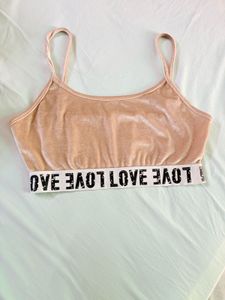 Velvet Sporty Crop Top