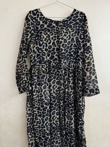 Leopard Print Flowy Dress