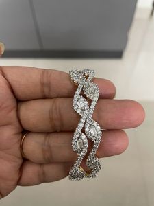 American Diamond Wave Bangles