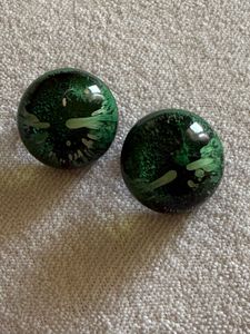 🎊Sale🎊Unique Green Resin Earrings