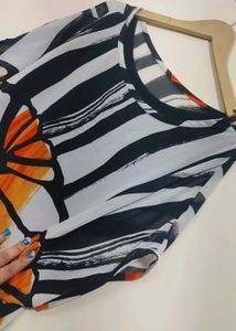Multi Stylish Printed Top For 36 Bust