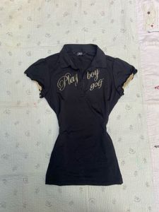 polo fitted y2k top