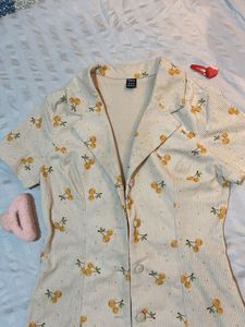 Cherry Corduroy Dress