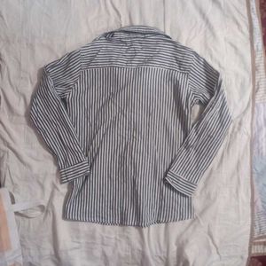Classic Striped Button-Up Shirt