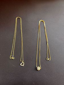 Chic Gold Necklaces - Heart & Ball Pendants