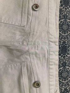 white Flared Pant