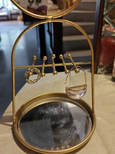 Gold Bunny Ear Jewelry Stand
