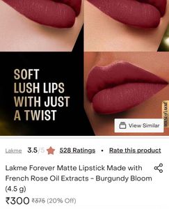 Lakme Forever Matte Lipstick