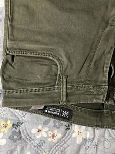 Olive Green Jeans