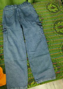 Light Wash Cargo Jeans