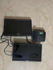 2 Monitors and Telephone Set