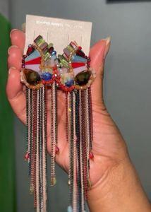 Boho Chandelier Gemstone Earrings