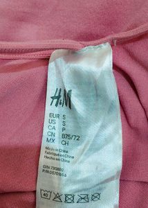 H&amp;M Pink Jersey Body Suit