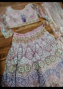 Stunning Pink Embroidered Lehenga Choli