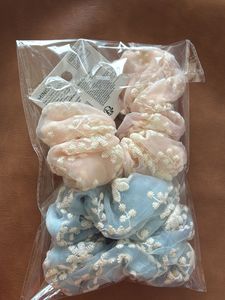 Set of 2 Embroidered Scrunchies