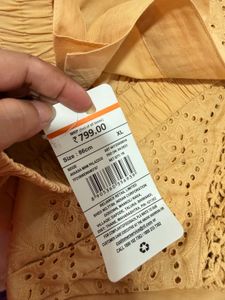 Peach Palazzo Pants with Lace Detail