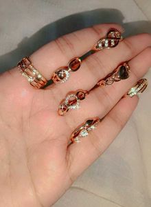 Rose Gold Rings with AD Diamonds💎