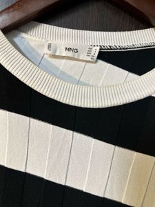 MANGO Chic Striped Maxi Dress