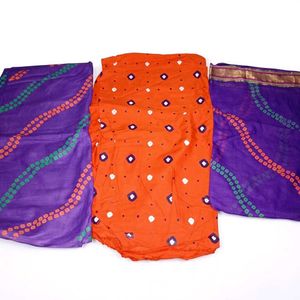 Vibrant Bandhani Kurta Set Material