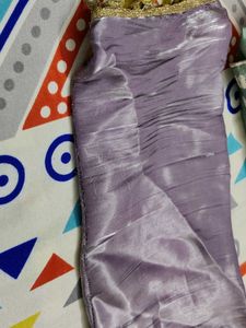 Elegant Lavender Dupatta with Mirror Work