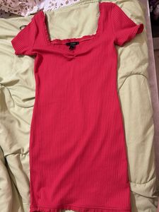 Chic Red Bodycon Mini Dress