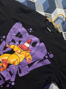 Graphic Print Black T-Shirt