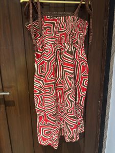 Boho Print Spaghetti Strap Dress