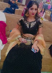 Beautiful Black Gold Lehnga