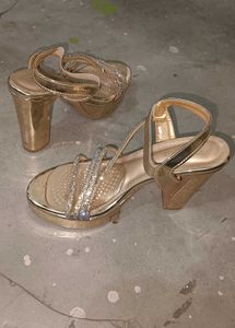 Sparkling Gold Heels