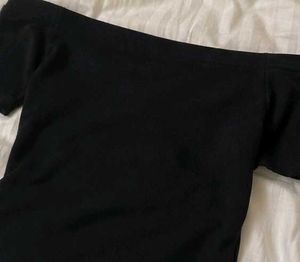 Black Off-Shoulder Top