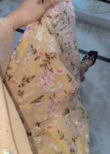 Barik work and light weight suit sort palazo duppa