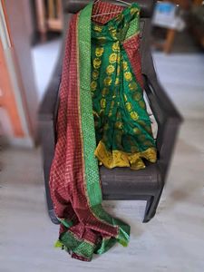 Emerald Green &amp; Maroon Indian Outfit