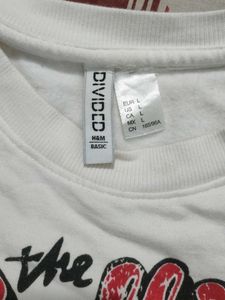 H&amp; M Rolling Stones Graphic Tee Wool Insid