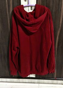 Maroon Hoodie with "NEW ANGELS" Graphic