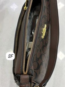 Coach Signature Monogram Shoulder Bag